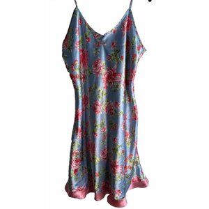 Victoria’s Secret Baby Doll L Mini Slip Dress Nightie Floral Feminine Fairy Y2K